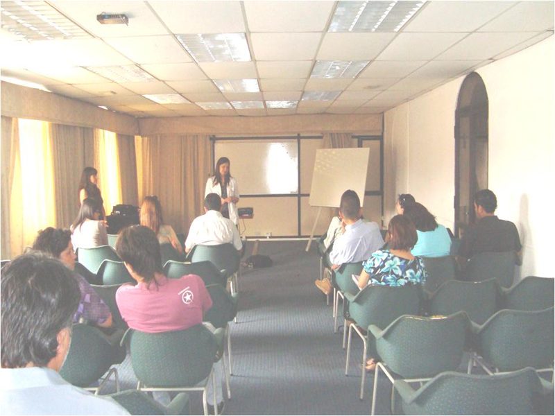 Clase del curso técnicas y manejo de pacientes descompensados para el Servicio de Salud Iquique