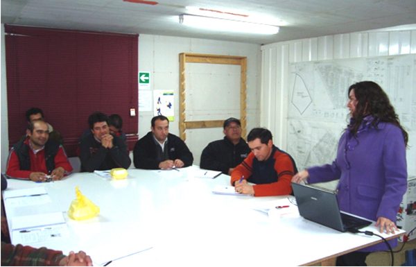 Clase del curso plan de emergencia en obras para Constructora Manquehue